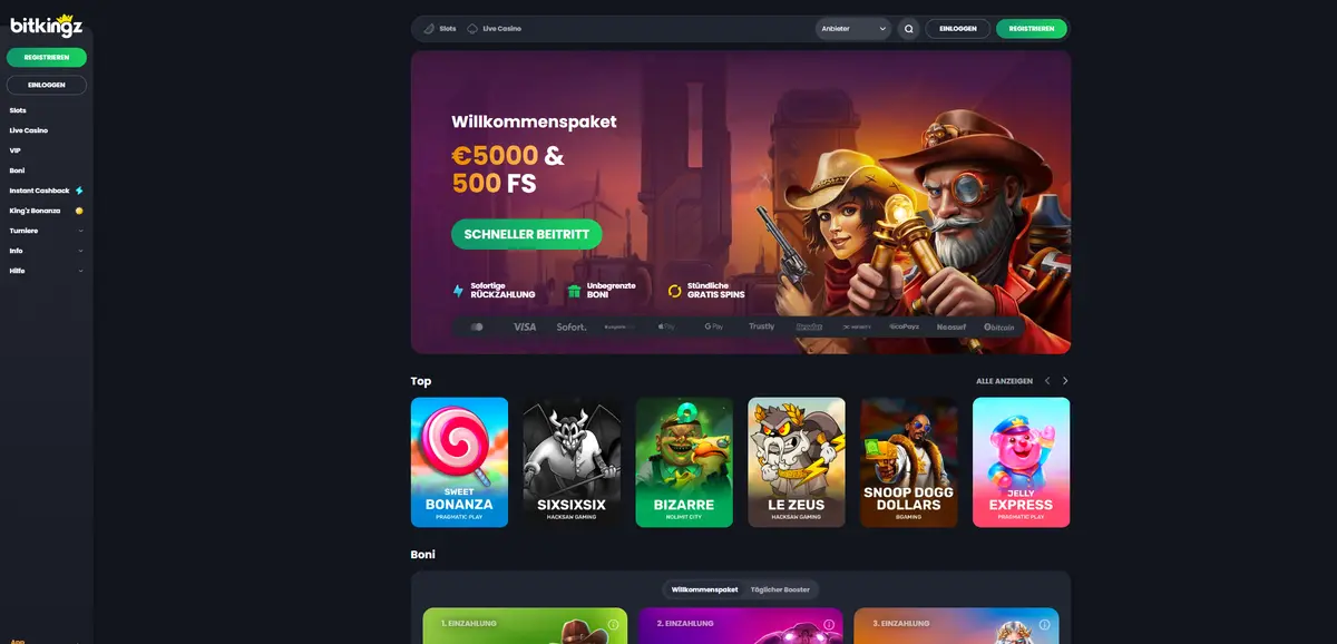Bitkingz casino ohne Einschränkungen